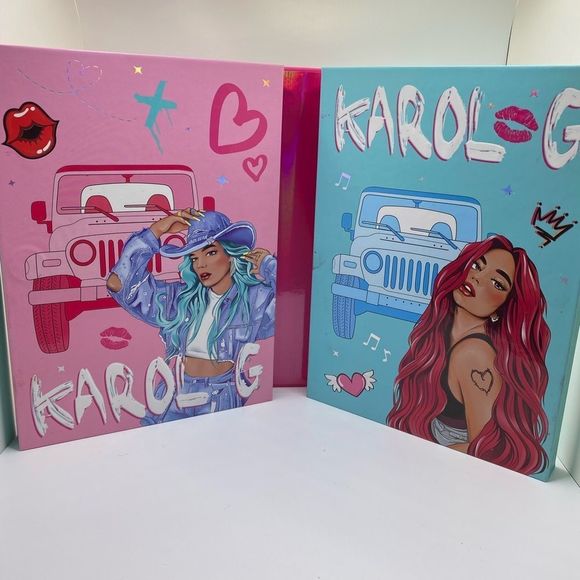 ⭐️NEW KAROL G Mega Eyeshadow Palette Book with Blush and highlighter - Picture 5 of 10